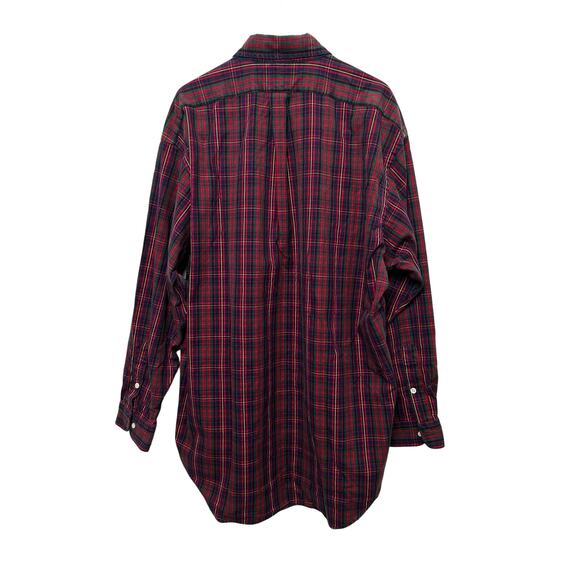 Ralph Lauren Plaid 100% Cotton Big Shirt Men's Medium - Picture 2 of 8